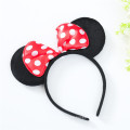 2020 Happy Birthday Party Headwear dibujos animados orejas de mouse Bow Tiara Mickey Hair Band